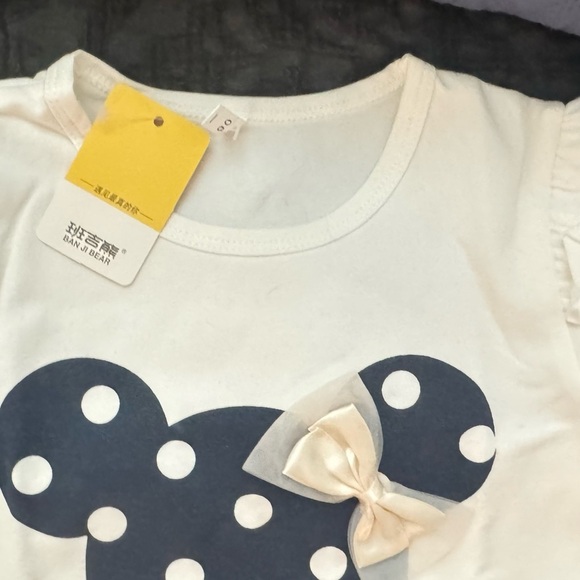💰⬇️ White & Navy Polka Dot Outfit - Picture 5 of 5